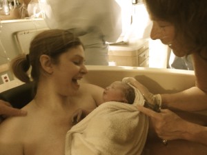 VBAC birth water-birth